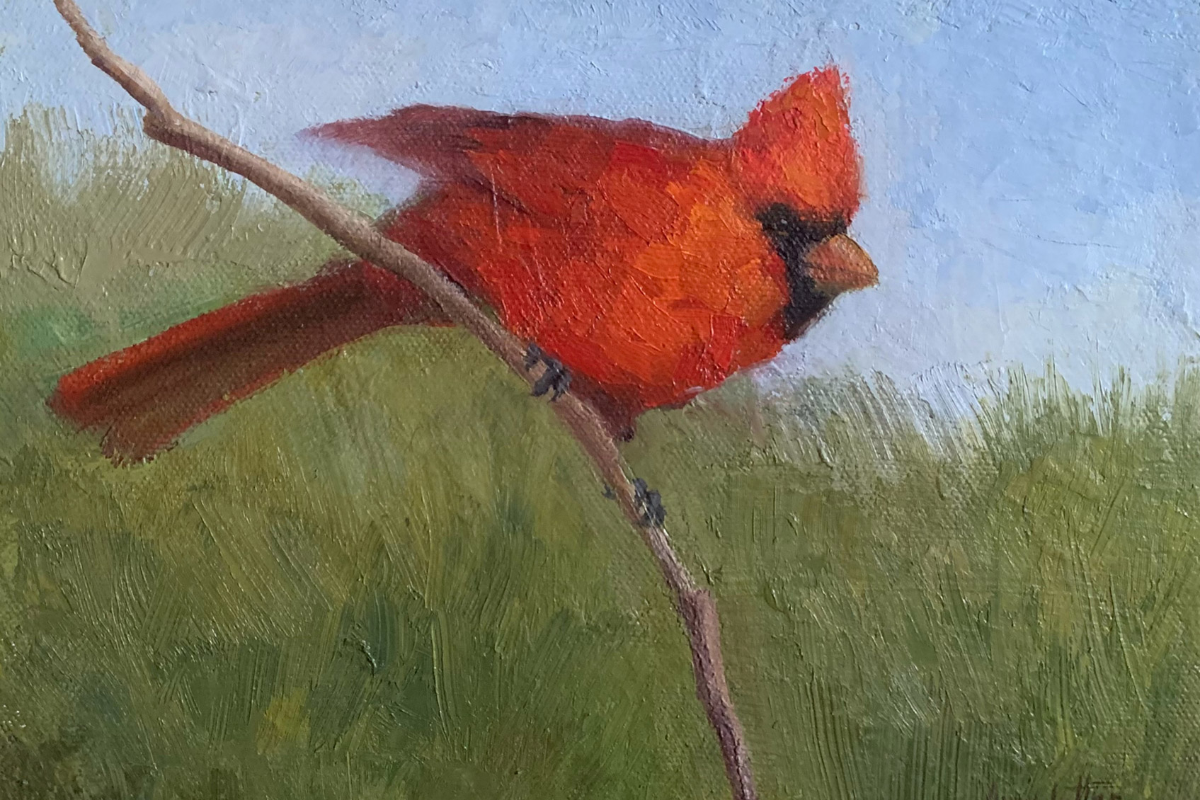 Painting of cardinal